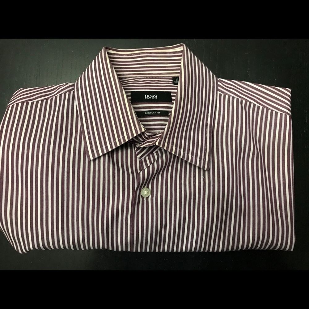 👔 HUGO BOSS Button Down Long-Sleeve Dress Shirt